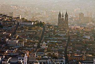 Vista panorámica del Centro de Quito