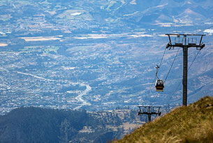 Quito's Teleferico Gondola Lift in Ecuador