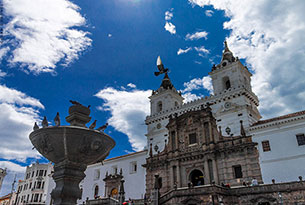 Iglesia de San Francisco en Quito, Ecuador