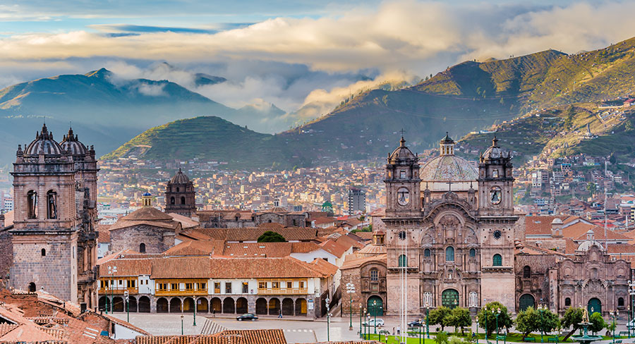 Cuzco City Skyline in Peru