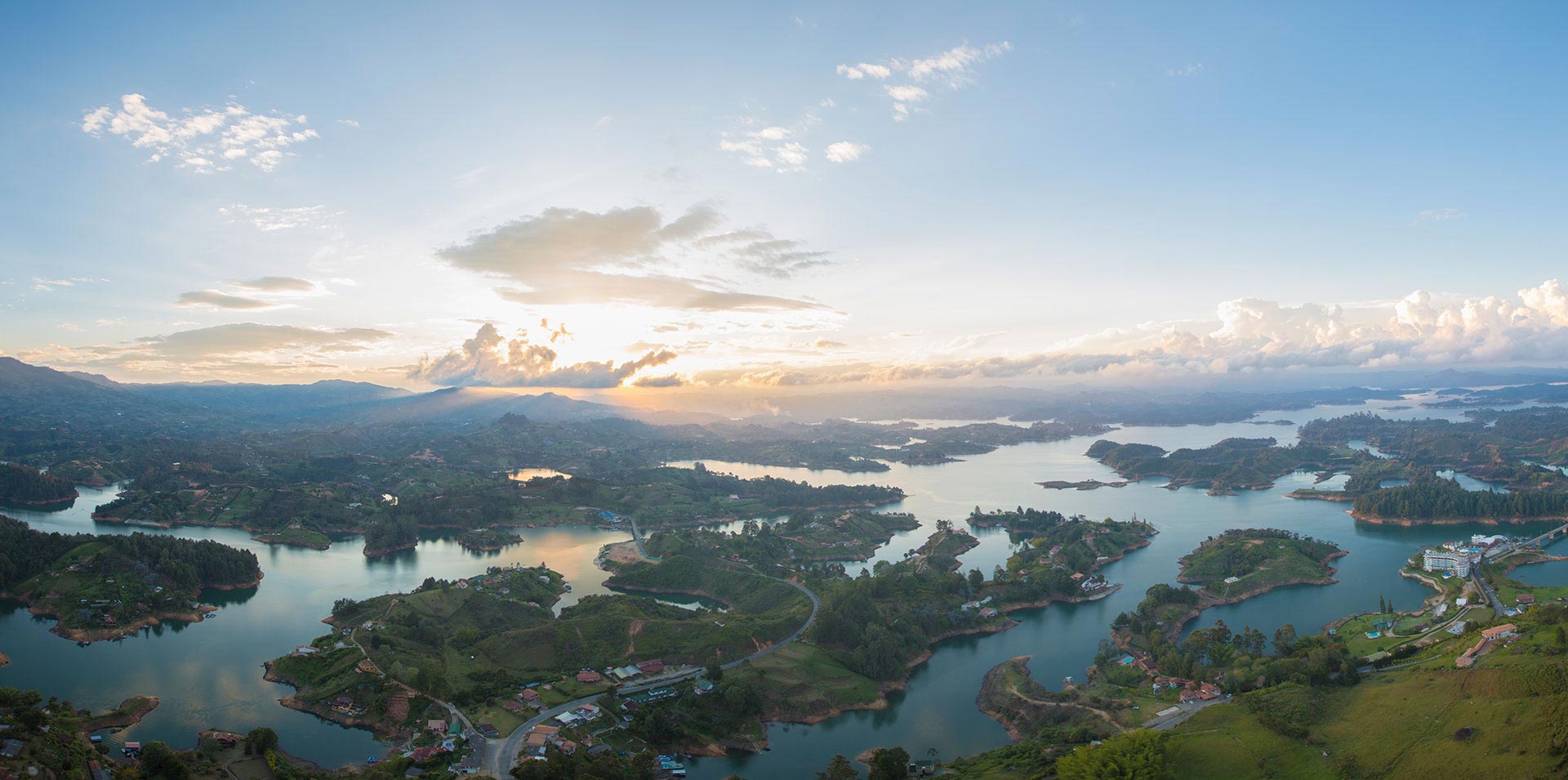 Lakes and Islands in Guatape, Colombia