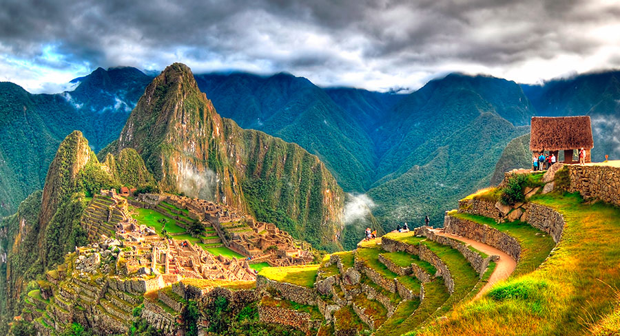 Colorful Machu Picchu Citadel Landscape