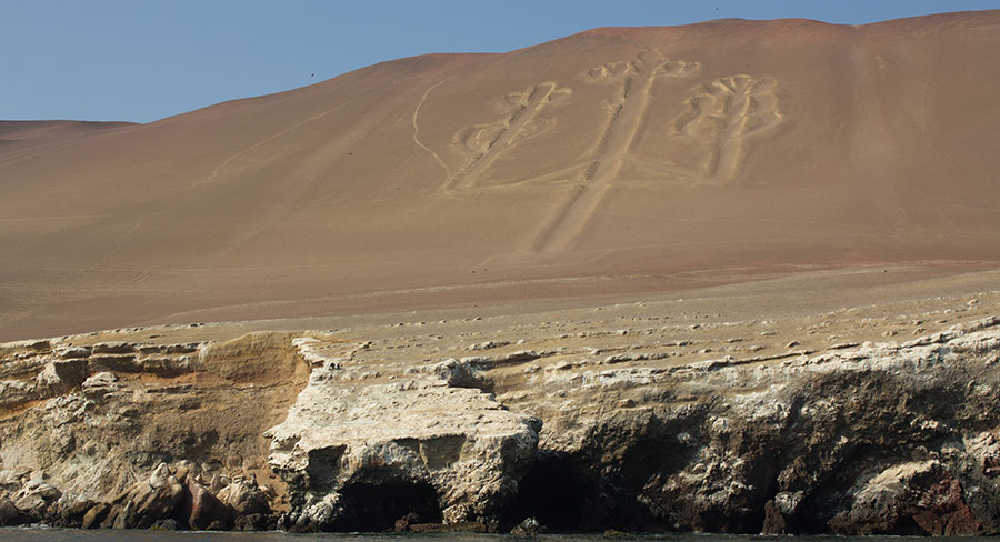 Geoglyph in Paracas, Peru