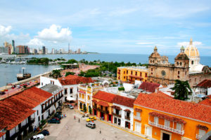 Shoreline in Cartagena