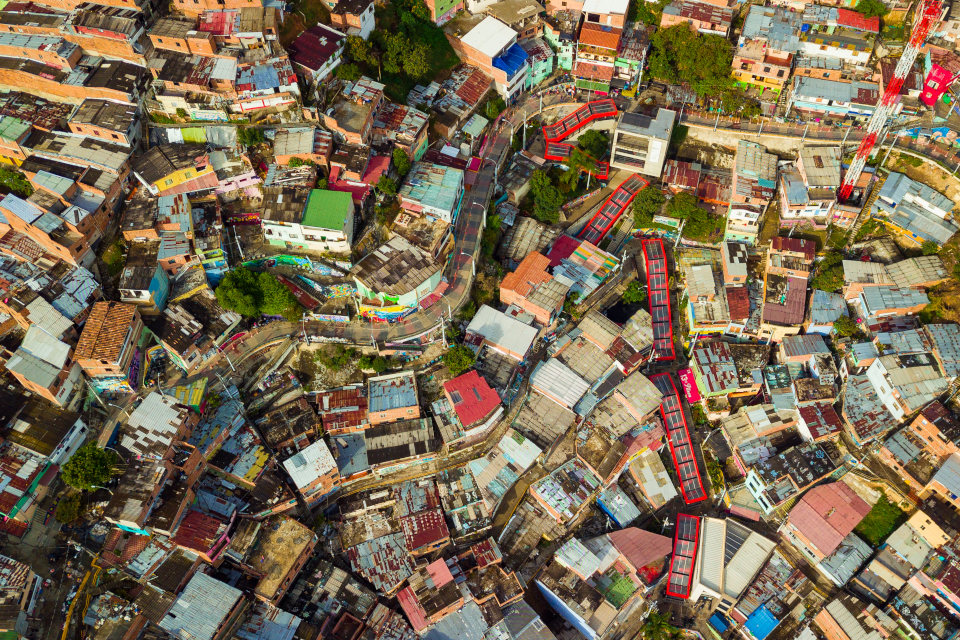 Overhead View of Medellín's Comuna 13 