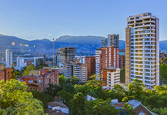 medellin city skyline colombia