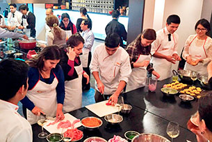 A cooking lesson at Urban Kitchen