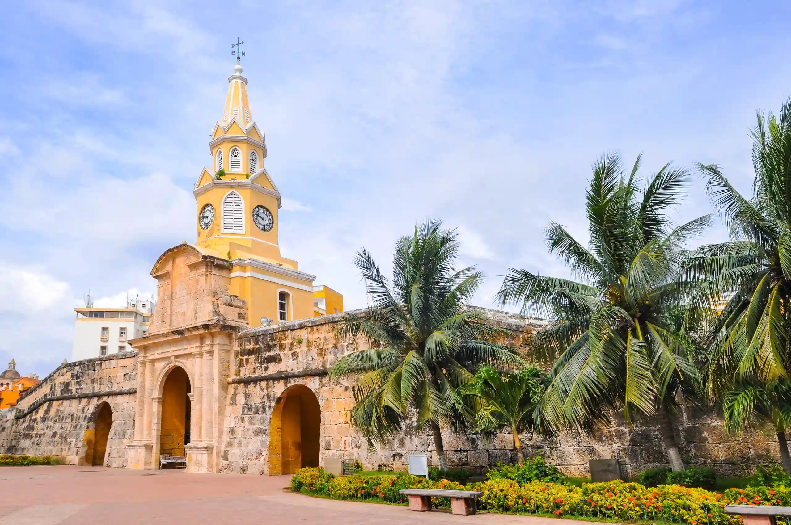 Clock Tower Monument in Cartagena, Colombia