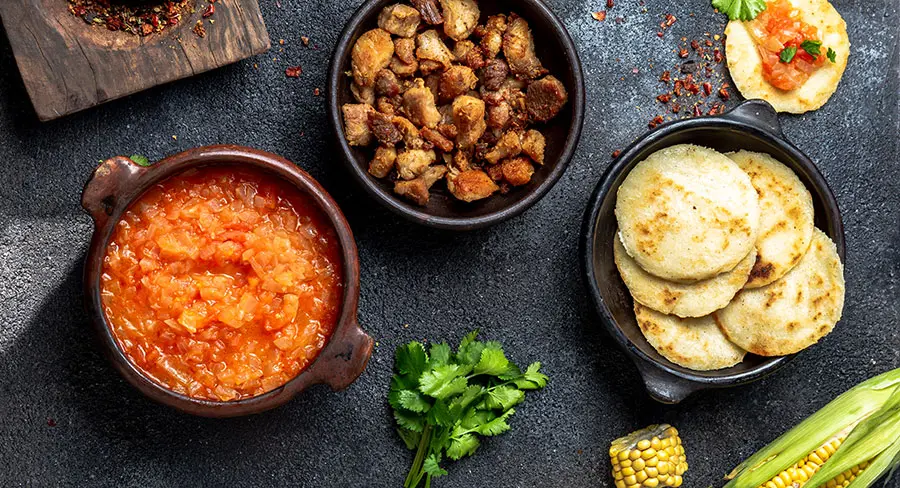 Traditional food in Colombia